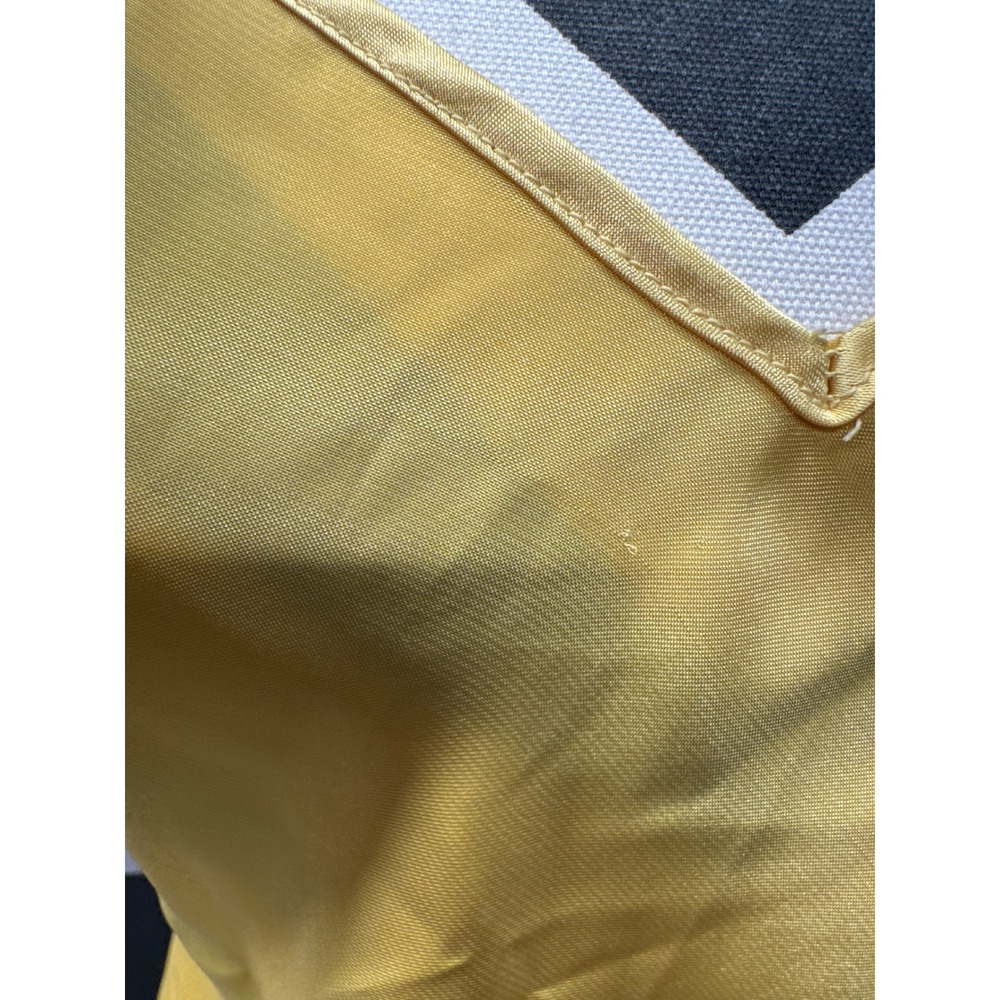Laundry by Shelli Segal Yellow 100% Silk Midi Slip Dress V-Neck Size 6 - Picture 10 of 10